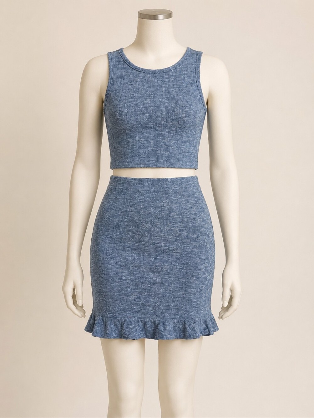Skirt & Cropped Top Set